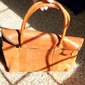 Parker Clay Foldover Leather Purse